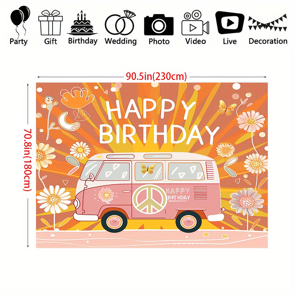 قماش خلفية هيبي كلاسيكي ، حافل - مراجعة Party Games Bus وسعره